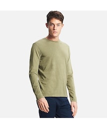 UNIQLO | MEN スーピマコットンクルーネックT（長袖）(Tシャツ/カットソー)