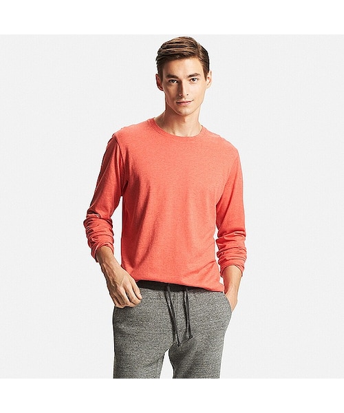 UNIQLO（ユニクロ）の「MEN スーピマコットンクルーネックT（長袖）（T