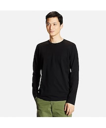 UNIQLO | MEN スーピマコットンクルーネックT（長袖）(Tシャツ/カットソー)