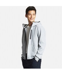 UNIQLO | MEN ドライストレッチスウェットフルジップパーカ(パーカー)