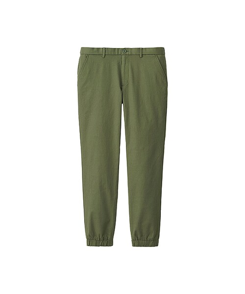 UNIQLO（ユニクロ）の「MEN ジョガーパンツ（コットン・レングス76cm）（その他パンツ・メンズ・KHAKI 33/BLACK 09/WHITE 00/NAVY 69/DARK GREEN 58・3XL/M/4XL/XL/L/S/XS/XXL）」の4枚目の写真