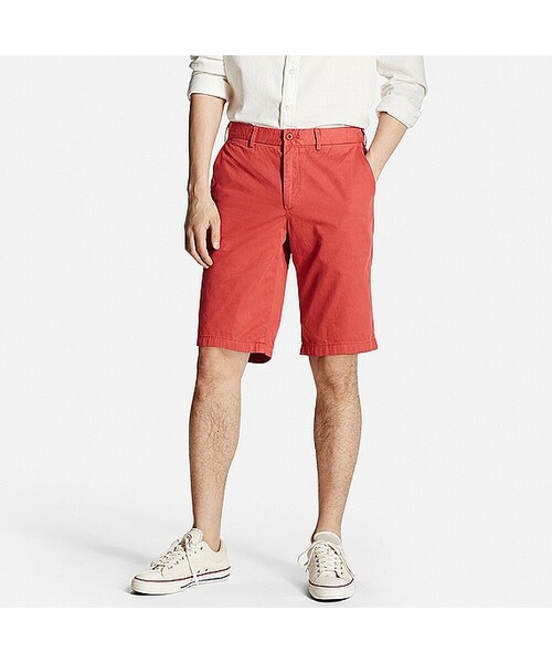 UNIQLO（ユニクロ）の「MEN チノハーフパンツ（その他パンツ・メンズ・YELLOW 43/WHITE 00/BLACK 09/BLUE 67/GRAY 07/PINK 12/BLUE 63/NAVY 69/BEIGE 32/OLIVE 57/GRAY 03・S/3XL/M/4XL/L/XXL/XL）」の11枚目の写真