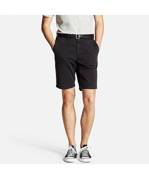 UNIQLO（ユニクロ）の「MEN チノハーフパンツ（その他パンツ・メンズ・YELLOW 43/WHITE 00/BLACK 09/BLUE 67/GRAY 07/PINK 12/BLUE 63/NAVY 69/BEIGE 32/OLIVE 57/GRAY 03・S/3XL/M/4XL/L/XXL/XL）」の3枚目の写真