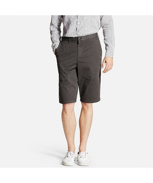 UNIQLO（ユニクロ）の「MEN チノハーフパンツ（その他パンツ・メンズ・YELLOW 43/WHITE 00/BLACK 09/BLUE 67/GRAY 07/PINK 12/BLUE 63/NAVY 69/BEIGE 32/OLIVE 57/GRAY 03・S/3XL/M/4XL/L/XXL/XL）」の4枚目の写真