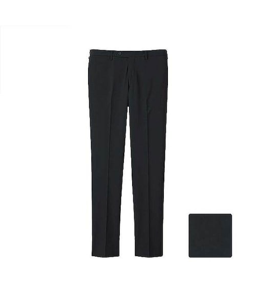 UNIQLO（ユニクロ）の「MEN ストレッチウールスリムフィットノータックパンツ（その他パンツ・メンズ・NAVY 69/BLUE 67/BLACK 09/GRAY 05/GRAY 04・88/115/95/91/70/82/100/110/79/73/76/105/67/85/120）」の2枚目の写真