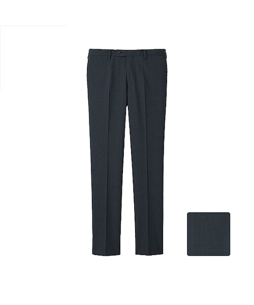 UNIQLO（ユニクロ）の「MEN ストレッチウールスリムフィットノータックパンツ（その他パンツ・メンズ・NAVY 69/BLUE 67/BLACK 09/GRAY 05/GRAY 04・88/115/95/91/70/82/100/110/79/73/76/105/67/85/120）」の5枚目の写真