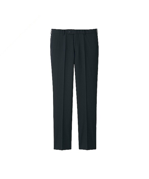 UNIQLO（ユニクロ）の「MEN ストレッチウールノータックパンツ（その他パンツ・メンズ・NAVY 69/DARK GRAY 08/GRAY 04/BLACK 09・105/73/82/70/76/115/79/67/91/88/120/110/100/85/95）」の2枚目の写真