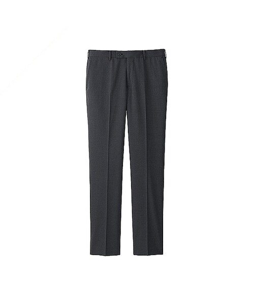 UNIQLO（ユニクロ）の「MEN ストレッチウールノータックパンツ（その他パンツ・メンズ・NAVY 69/DARK GRAY 08/GRAY 04/BLACK 09・105/73/82/70/76/115/79/67/91/88/120/110/100/85/95）」の3枚目の写真