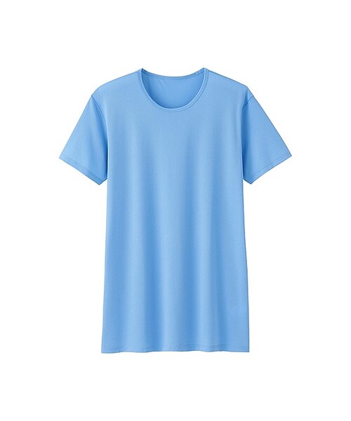 UNIQLO(ユニクロ)の「MEN エアリズムメッシュクルーネックT(半袖)(その他アンダーウェア/インナー・メンズ・LIGHT GRAY 02/NAVY 69/BLUE 67/BLACK 09/WHITE 00/BLUE 64/GRAY 07・S/M/XXL/L/XL/4XL/XS/3XL)」の7枚目の写真