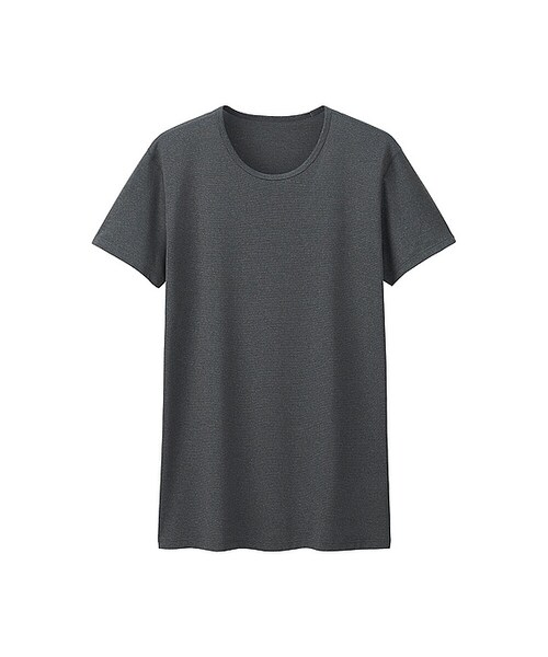 UNIQLO(ユニクロ)の「MEN エアリズムメッシュクルーネックT(半袖)(その他アンダーウェア/インナー・メンズ・LIGHT GRAY 02/NAVY 69/BLUE 67/BLACK 09/WHITE 00/BLUE 64/GRAY 07・S/M/XXL/L/XL/4XL/XS/3XL)」の4枚目の写真