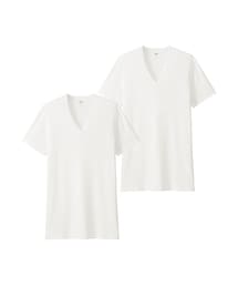 UNIQLO | MEN スーピマコットンフライスVネックT(半袖・2枚組)(その他アンダーウェア/インナー)