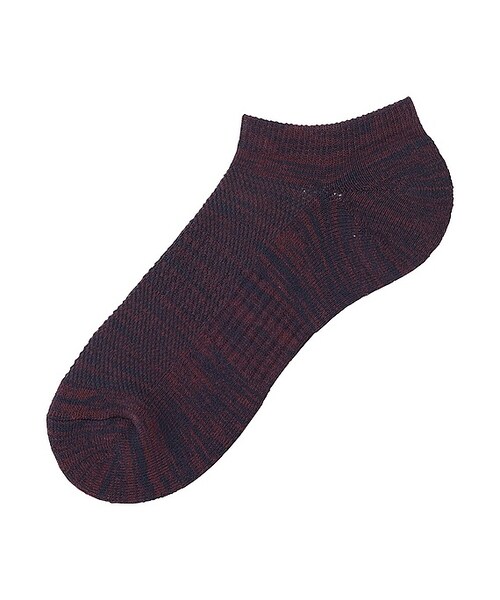 UNIQLO（ユニクロ）の「パイルメッシュショートソックス（ソックス/靴下・メンズ・OLIVE 57/NAVY 69/GRAY 03/BLACK 09/WINE 18/DARK GRAY 08/WHITE 00・フリー）」の7枚目の写真