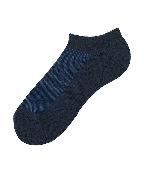 UNIQLO（ユニクロ）の「パイルメッシュショートソックス（ソックス/靴下・メンズ・OLIVE 57/NAVY 69/GRAY 03/BLACK 09/WINE 18/DARK GRAY 08/WHITE 00・フリー）」の6枚目の写真