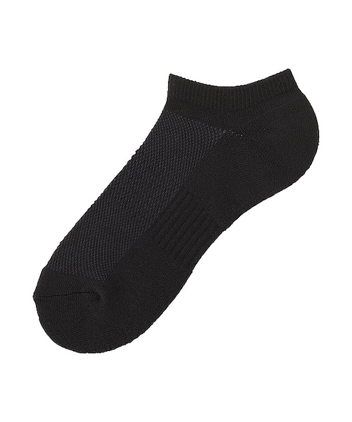 UNIQLO（ユニクロ）の「パイルメッシュショートソックス（ソックス/靴下・メンズ・OLIVE 57/NAVY 69/GRAY 03/BLACK 09/WINE 18/DARK GRAY 08/WHITE 00・フリー）」の3枚目の写真