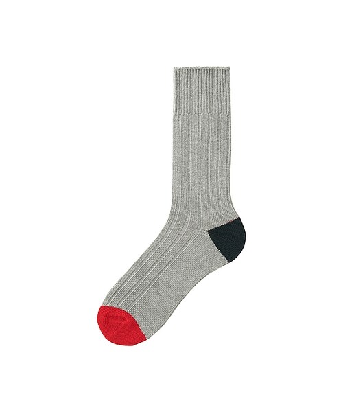 UNIQLO（ユニクロ）の「リブソックス（ソックス/靴下・メンズ・OFF WHITE 01/BLUE 62/GRAY 03/DARK GRAY 08/BLACK 09/BLUE 66/NAVY 69・フリー）」の3枚目の写真