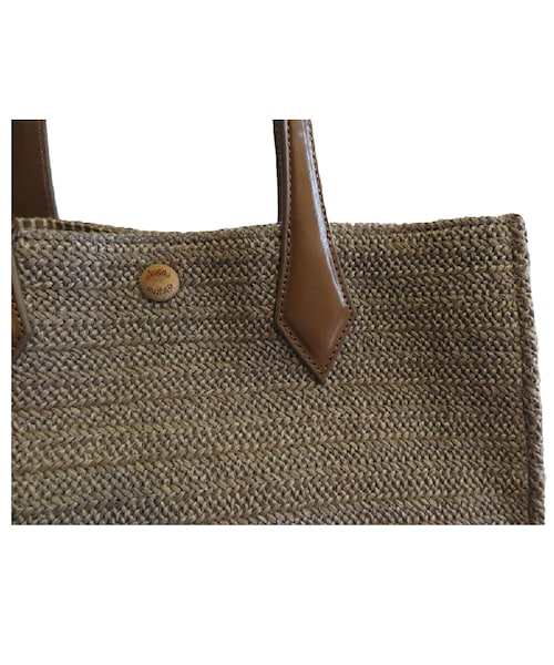 GALLERIANT（ガレリアント）の「o'legno籠編みトートバッグ（BEG、NVY）（かごバッグ・メンズ・その他）」の2枚目の写真