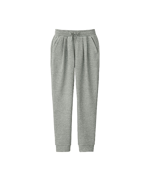 UNIQLO（ユニクロ）の「GIRLS カットソージョガーパンツ（無地）（その他パンツ・キッズ・BLACK 09/GRAY 03・XL/M/S/XS/L）」の2枚目の写真