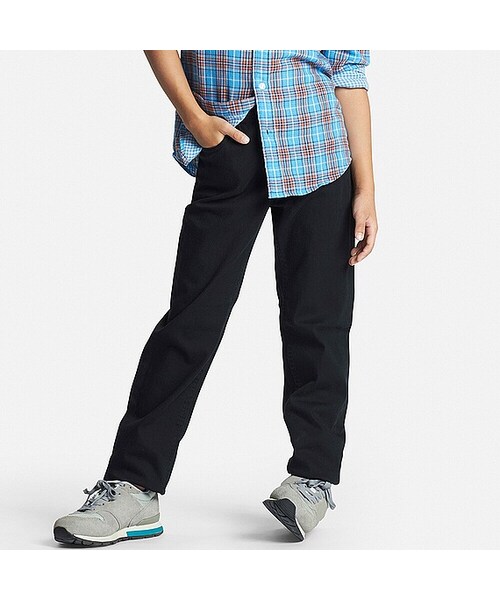 UNIQLO（ユニクロ）の「BOYS ツイルイージーパンツ（その他パンツ・キッズ・BEIGE 31/BLACK 09/OLIVE 57/BLUE 68/WHITE 00・M/XS/XL/L/S）」の3枚目の写真