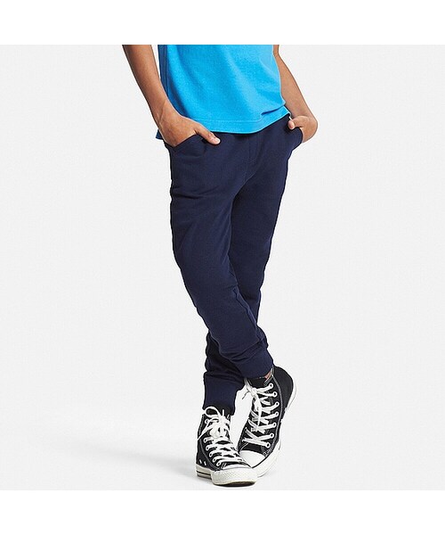 UNIQLO（ユニクロ）の「BOYS スウェットパンツ（その他パンツ・キッズ・GRAY 03/NAVY 69/BLACK 09・S/L/XL/M）」の3枚目の写真