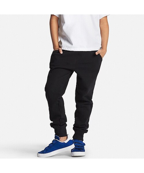 UNIQLO（ユニクロ）の「BOYS スウェットパンツ（その他パンツ・キッズ・GRAY 03/NAVY 69/BLACK 09・S/L/XL/M）」の2枚目の写真
