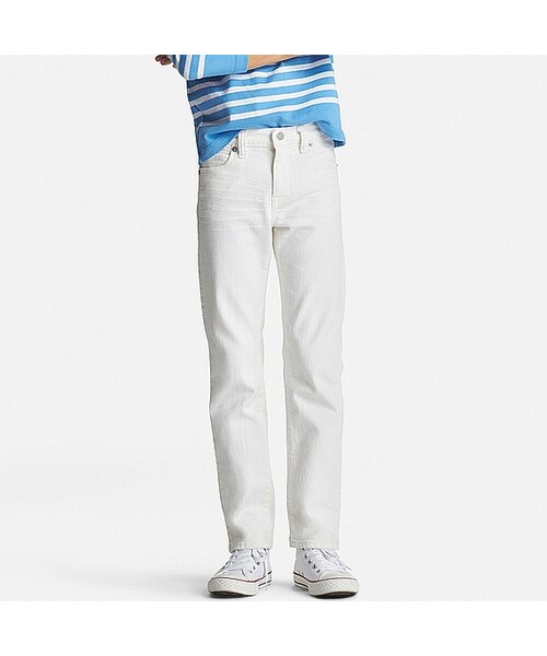 UNIQLO（ユニクロ）の「BOYS スリムフィットジーンズ（その他パンツ・キッズ・BLUE 66/NAVY 69/BLUE 63/WHITE 00/BLACK 09/BLUE 65/BLUE 68・160/130/150/120/140/110）」の2枚目の写真