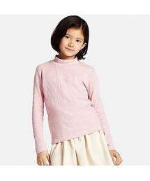 UNIQLO | GIRLS リブハイネックT（長袖）(その他トップス)