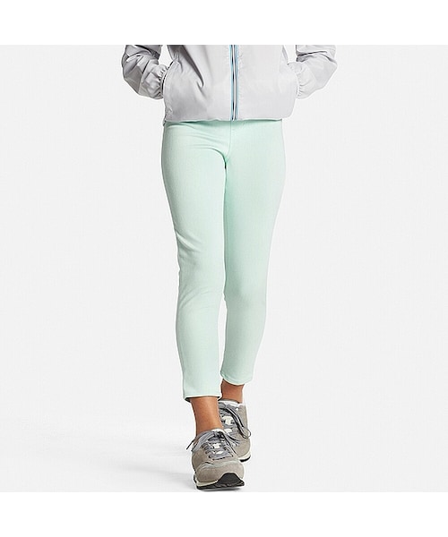 UNIQLO（ユニクロ）の「GIRLS イージーレギンスパンツ（無地）（その他パンツ・キッズ・BLACK 09/GREEN 51/OFF WHITE 01/BLUE 62・XS/XL/M/L/S）」の3枚目の写真