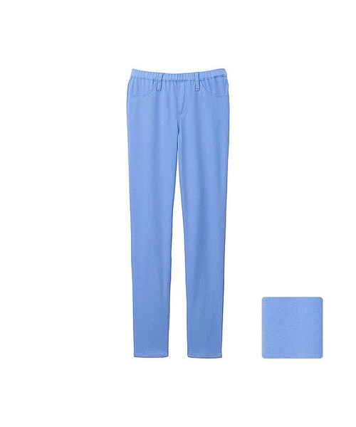 UNIQLO（ユニクロ）の「GIRLS イージーレギンスパンツ（無地）（その他パンツ・キッズ・BLACK 09/GREEN 51/OFF WHITE 01/BLUE 62・XS/XL/M/L/S）」の4枚目の写真