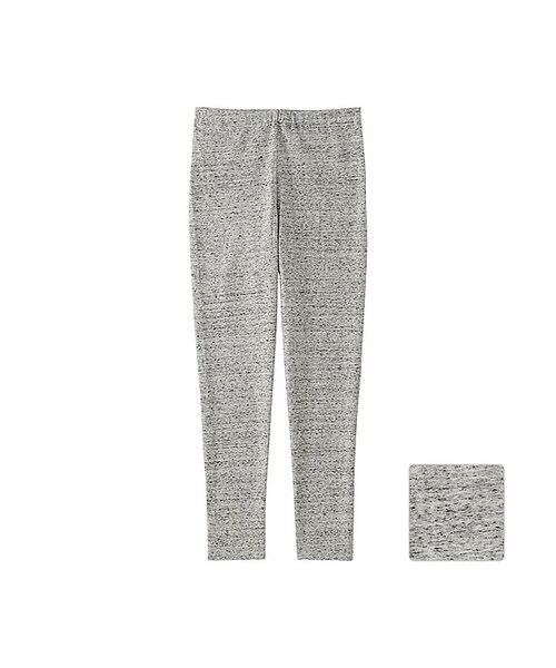 UNIQLO（ユニクロ）の「GIRLS レギンス（10分丈）（レギンス/スパッツ・キッズ・BLACK 09/DARK GRAY 08/GRAY 06/NAVY 69・S/L/XL/M）」の3枚目の写真