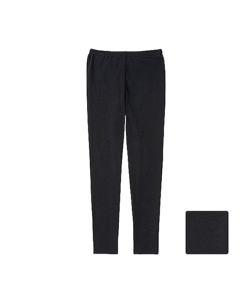 UNIQLO（ユニクロ）の「GIRLS レギンス（無地・10分丈）（レギンス/スパッツ・キッズ・DARK GRAY 08/LIGHT GRAY 02/BLACK 09/NAVY 69・L/XL/M/S）」の2枚目の写真