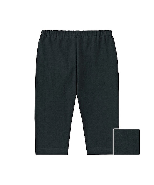 UNIQLO（ユニクロ）の「レギンス（無地・7分丈）（その他ベビー用品・キッズ・OFF WHITE 01/BLACK 09/GRAY 03・100/90/80）」の2枚目の写真