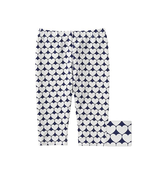 UNIQLO（ユニクロ）の「レギンス（ハート・7分丈）（その他ベビー用品・キッズ・PINK 11/NAVY 69・80/90/100）」の2枚目の写真