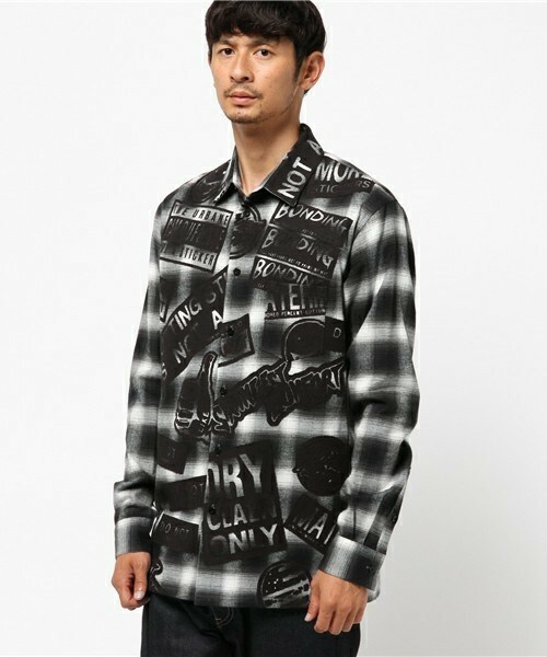 doublet(ダブレット)の「doublet ステッカーパターンボンディングオパール加工シャツ(シャツ/ブラウス・メンズ・ホワイト/ローズ・MEDIUM)」の10枚目の写真