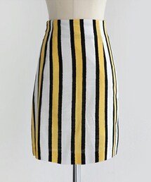 DHOLIC | リネン混ストライプタイトミニスカート(スカート)