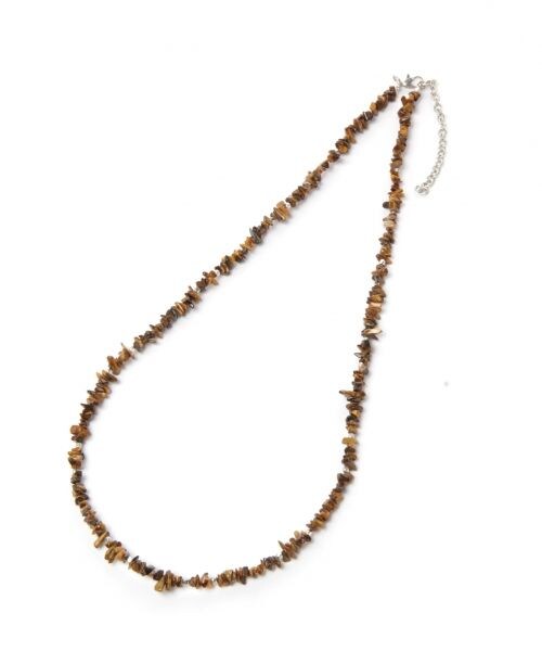 RAGEBLUE（レイジブルー）の「ストーンネックレス2（アクセサリー・ブラック/レッド/ブラウン/ライトブルー・ONE SIZE）」の2枚目の写真