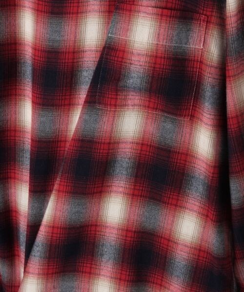 RAGEBLUE（レイジブルー）の「キーネックプルオーバーシャツ（トップス・レッド系/ブラウン系/ネイビー系・M/L）」の11枚目の写真