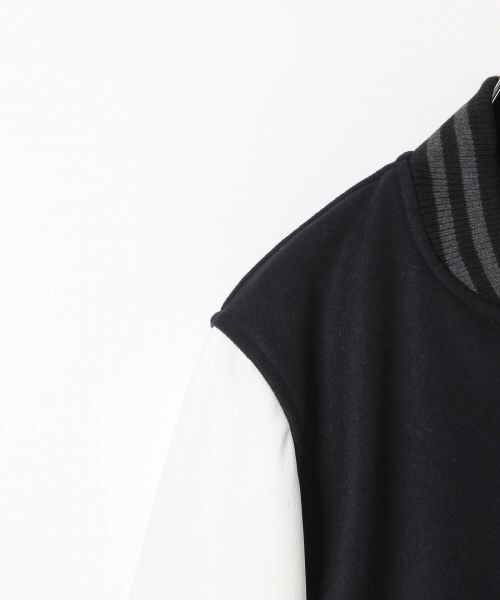 RAGEBLUE（レイジブルー）の「＜メリノウール使用＞スタジャン（ジャケット/アウター・ブラック/ネイビー・S/M/L）」の5枚目の写真