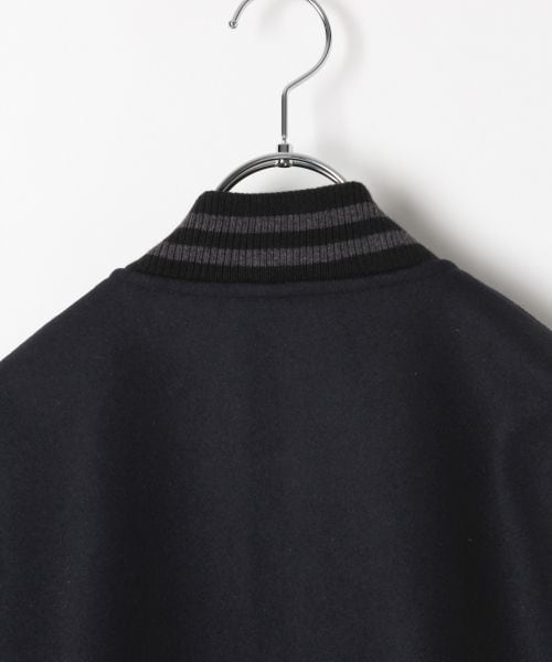 RAGEBLUE（レイジブルー）の「＜メリノウール使用＞スタジャン（ジャケット/アウター・ブラック/ネイビー・S/M/L）」の9枚目の写真