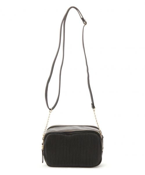 GLOBAL WORK(グローバルワーク)の「スクエアショルダー(バッグ・ホワイト/ブラック・ナシ)」の2枚目の写真