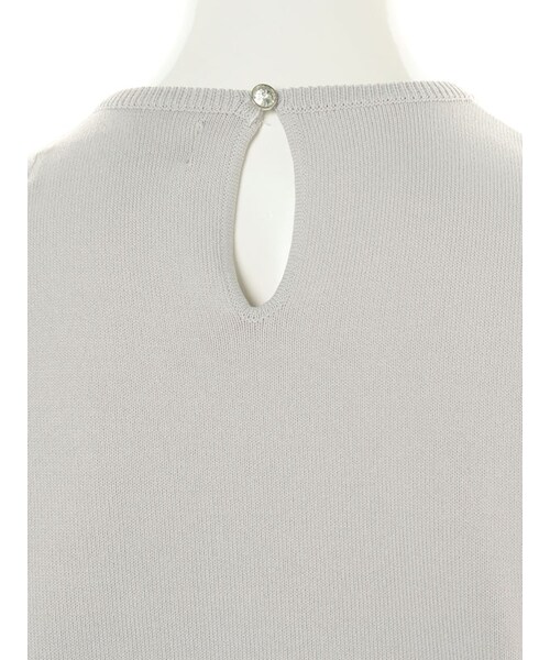 31 Sons de mode（トランテアン　ソン　ドゥ　モード）の「★新作★ネックレースクルーネックノースリーブプルオーバー（トップス・レディース・ライトグレー/ブラック/カーキ/ブラウン・36）」の8枚目の写真