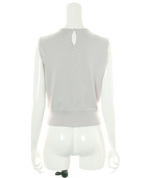 31 Sons de mode（トランテアン　ソン　ドゥ　モード）の「★新作★ネックレースクルーネックノースリーブプルオーバー（トップス・レディース・ライトグレー/ブラック/カーキ/ブラウン・36）」の6枚目の写真