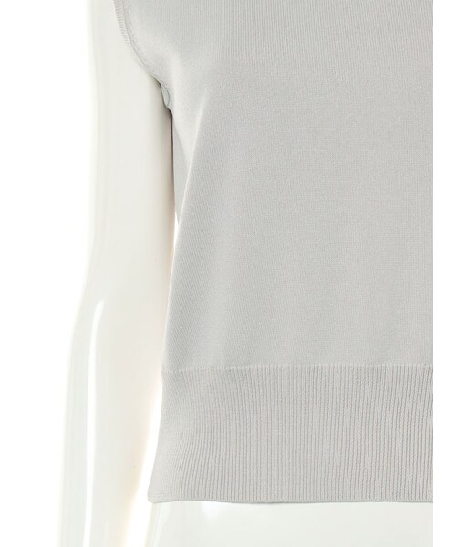 31 Sons de mode（トランテアン　ソン　ドゥ　モード）の「★新作★ネックレースクルーネックノースリーブプルオーバー（トップス・レディース・ライトグレー/ブラック/カーキ/ブラウン・36）」の11枚目の写真