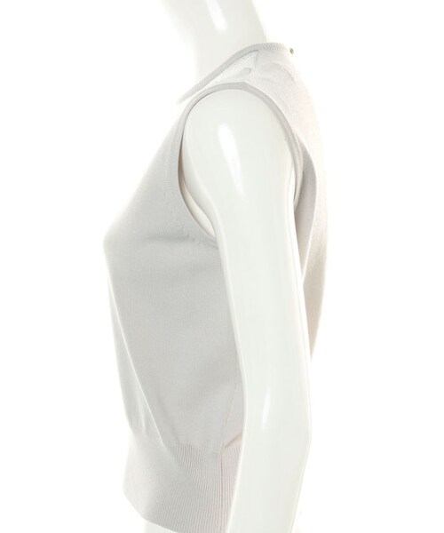 31 Sons de mode（トランテアン　ソン　ドゥ　モード）の「★新作★ネックレースクルーネックノースリーブプルオーバー（トップス・レディース・ライトグレー/ブラック/カーキ/ブラウン・36）」の7枚目の写真