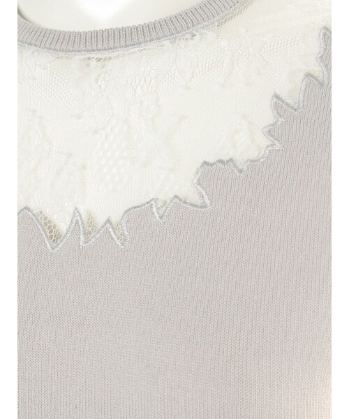 31 Sons de mode（トランテアン　ソン　ドゥ　モード）の「★新作★ネックレースクルーネックノースリーブプルオーバー（トップス・レディース・ライトグレー/ブラック/カーキ/ブラウン・36）」の12枚目の写真