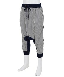 mercibeaucoup，ヒッコリーリブサルエルパンツ mercibeaucoup. Lee別注 ヒッコリーデニム サイズS サルエル