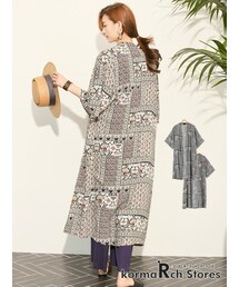 KORMARCH | 総柄ロングカーディガン(カーディガン/ボレロ)