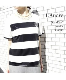 L'Ancre | アンカー キラキラボーダーTシャツ(Tシャツ/カットソー)