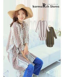 KORMARCH | 長袖シャツワンピース(ワンピース)