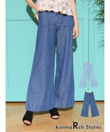 KORMARCH | ハイウエストデニムワイドパンツ(デニムパンツ)
