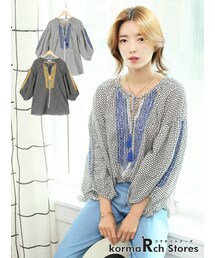 KORMARCH | 楊柳刺繍ブラウス(シャツ/ブラウス)